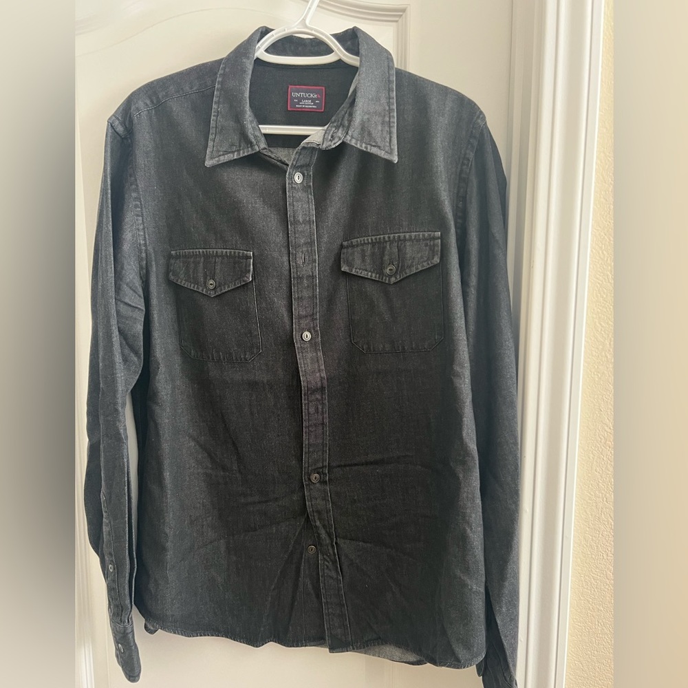 Flannel button down from Untuckit.